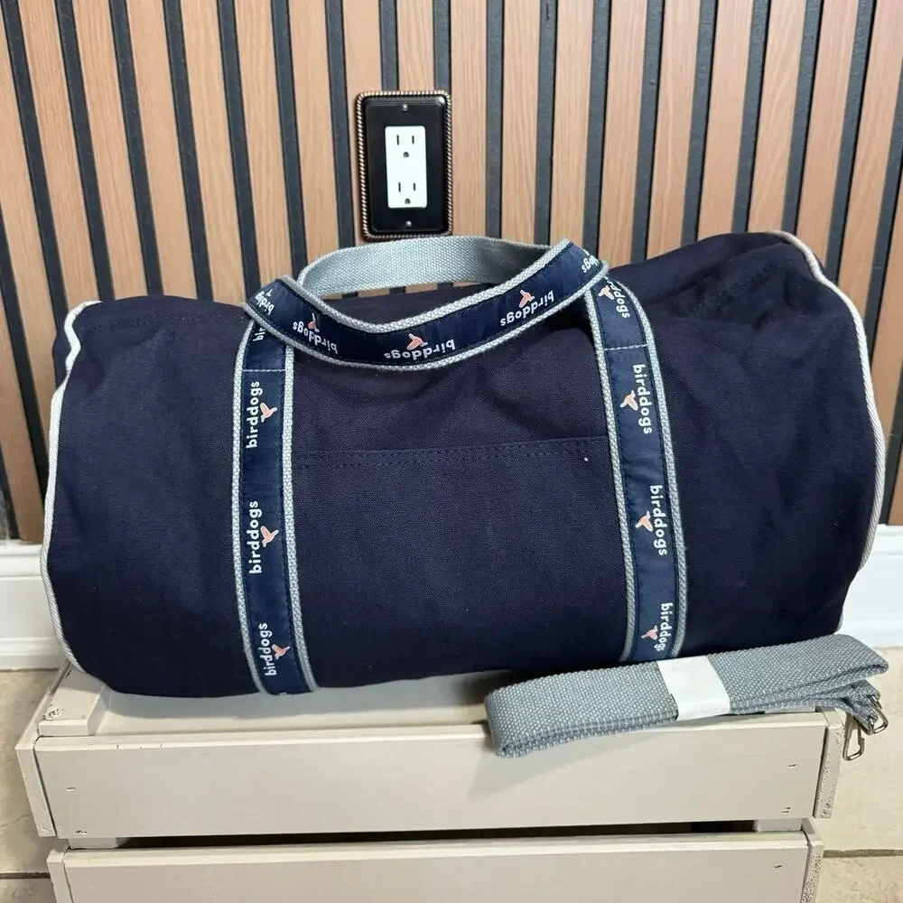 Birddogs NWT Duffel Weekender Gym Travel Bag Navy Blue